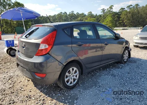 2012 Hyundai Accent Gls from USA, damaged, VIN KMHCT5AE8CU003880